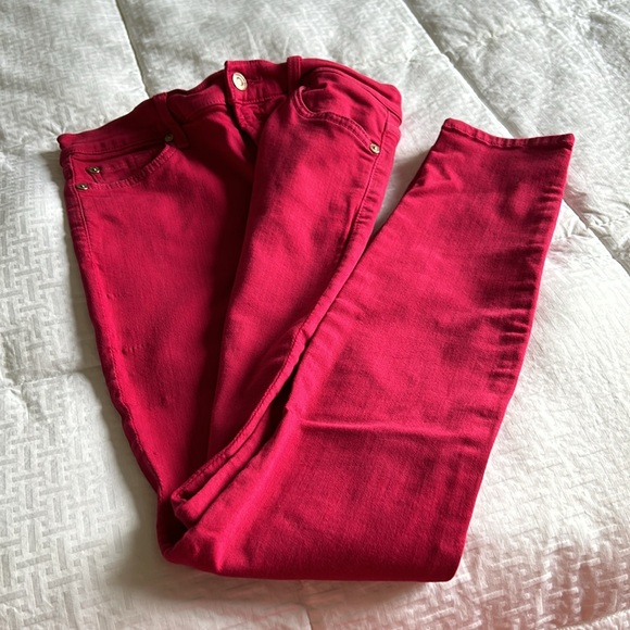 Hot Fushia Pink Jeans 7 for All Mankind - Picture 3 of 3